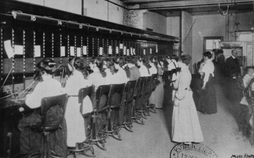 telephonists working at the brisbane central telephone exchange brisbane 1910 blog