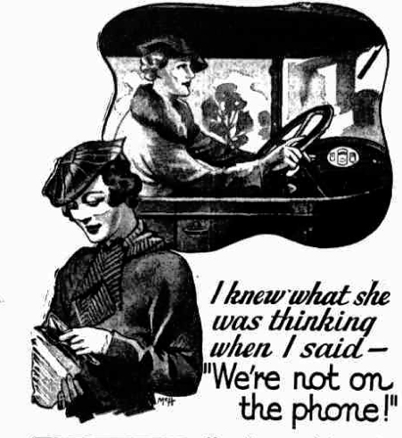 Telephone advertisement 1936