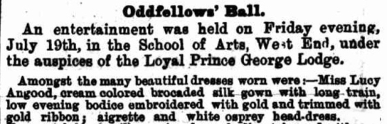oddfellows ball  1889