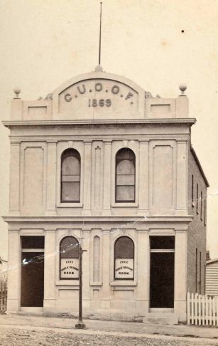 The Forester's Hall in Fortitude Valley, 1875. (State Library of Queensland)